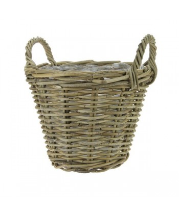 MACETERO RATTAN REDONDO....