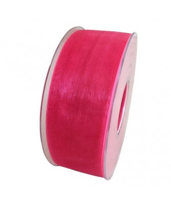 CINTA DE ORGANZA FUCSIA....