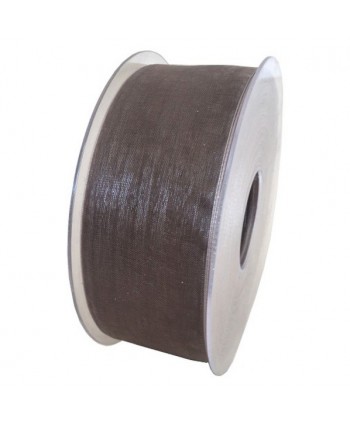 CINTA DE ORGANZA GRIS....