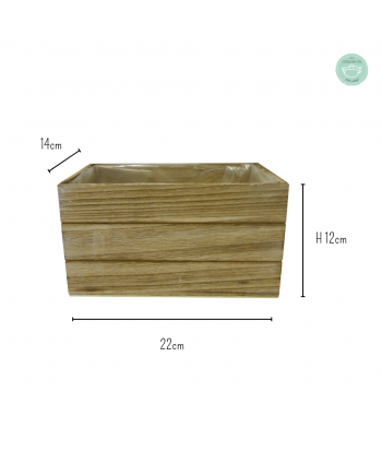 Maceteros de madera : Macetero de madera cuadrada Navic grande