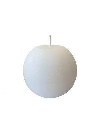 Vela Bola Rústica Amarela 10cm, atmosphera