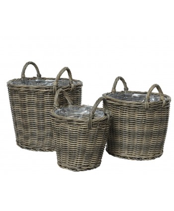 CESTA DE RATTAN "CAMILLE"....