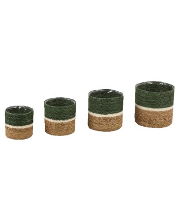 CESTA DE YUTE NATURAL....
