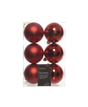 BOLA NAVIDAD PLÁSTICO ROJO....
