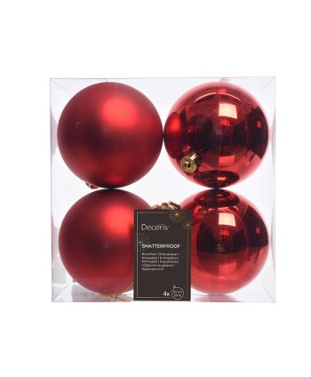 BOLA NAVIDAD PLÁSTICO ROJO....