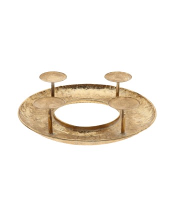 CANDELABRO DE METAL DORADO....