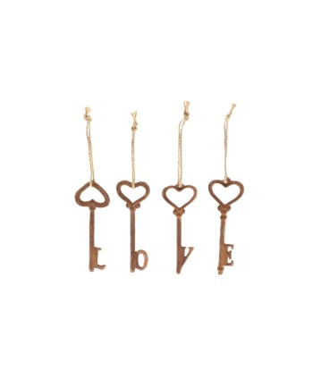 COLGANTE LLAVES "LOVE" CON....