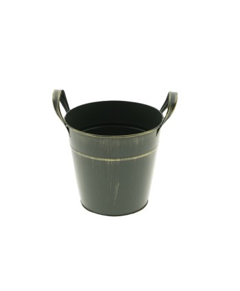 CUBO DE ZINC VERDE CON DOS....