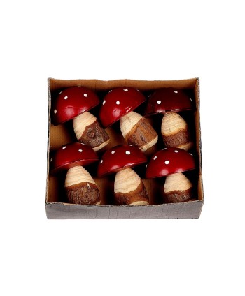 SETA DE MADERA ROJA CON....