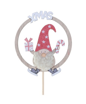 PICK DE FUSTA SANTA "XMAS"....