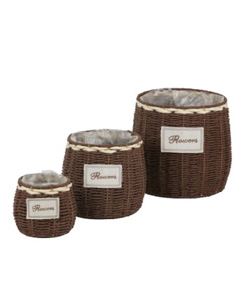 CESTA DE CUERDAS "FLOWERS"....