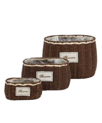 CESTA DE CUERDAS "FLOWERS"....