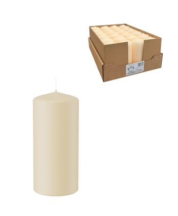 VELA CREMA Ø 4,8 x H10cm.....