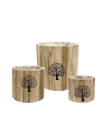 MACETA DE MADERA "ÁRBOL....