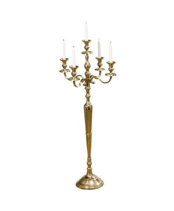 CANDELABRO DE METAL DORADO....