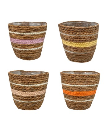 CESTA DE YUTE NATURAL....