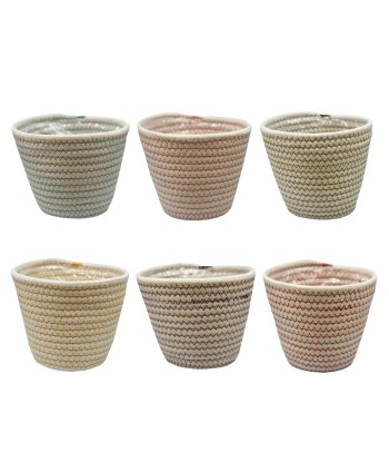 CESTA DE ALGODÓN BLANCA....