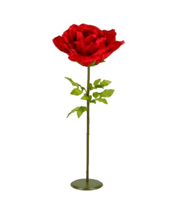 ROSA ARTIFICIAL DE TELA....