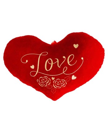 CORAZÓN DE PELUCHE ROJO....