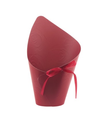 MACETA DE KRAFT ROJA CON....