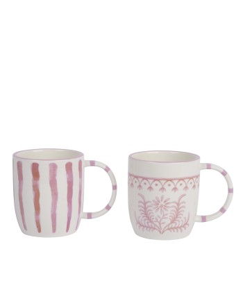 TAZA "ACUARELA" ROSA 12,2....