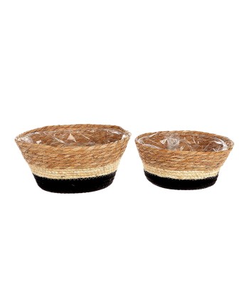 CESTA DE YUTE NATURAL....