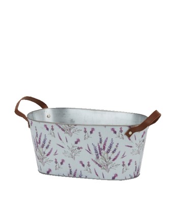 JARDINERA OVAL DE ZINC....