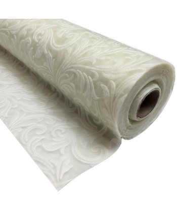 BOBINA TNT ROSAS CREMA  75....