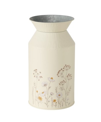 GERRO ZINC CREMA AMB FLORS....