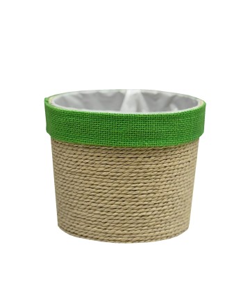 CESTA DE CORDÓN NATURAL Y....