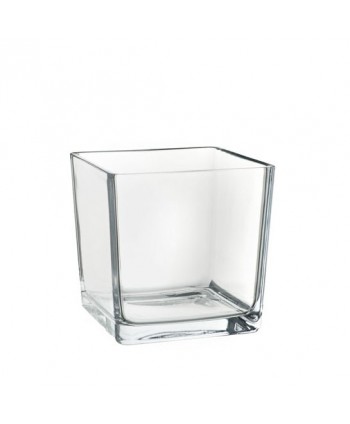 MACETA DE CRISTAL CUADRADA....