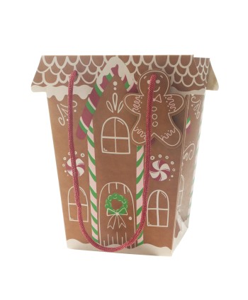 BOLSA KRAFT XMAS MARRÓN 15....