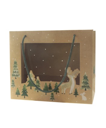 BOLSA KRAFT XMAS MARRÓN 15....