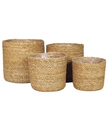 MACETEROS DE YUTE REDONDO....