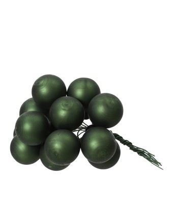 BOLAS NAVIDAD VERDE MATE -....