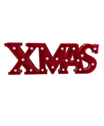 LLETRES "XMAS" VERMELLES....