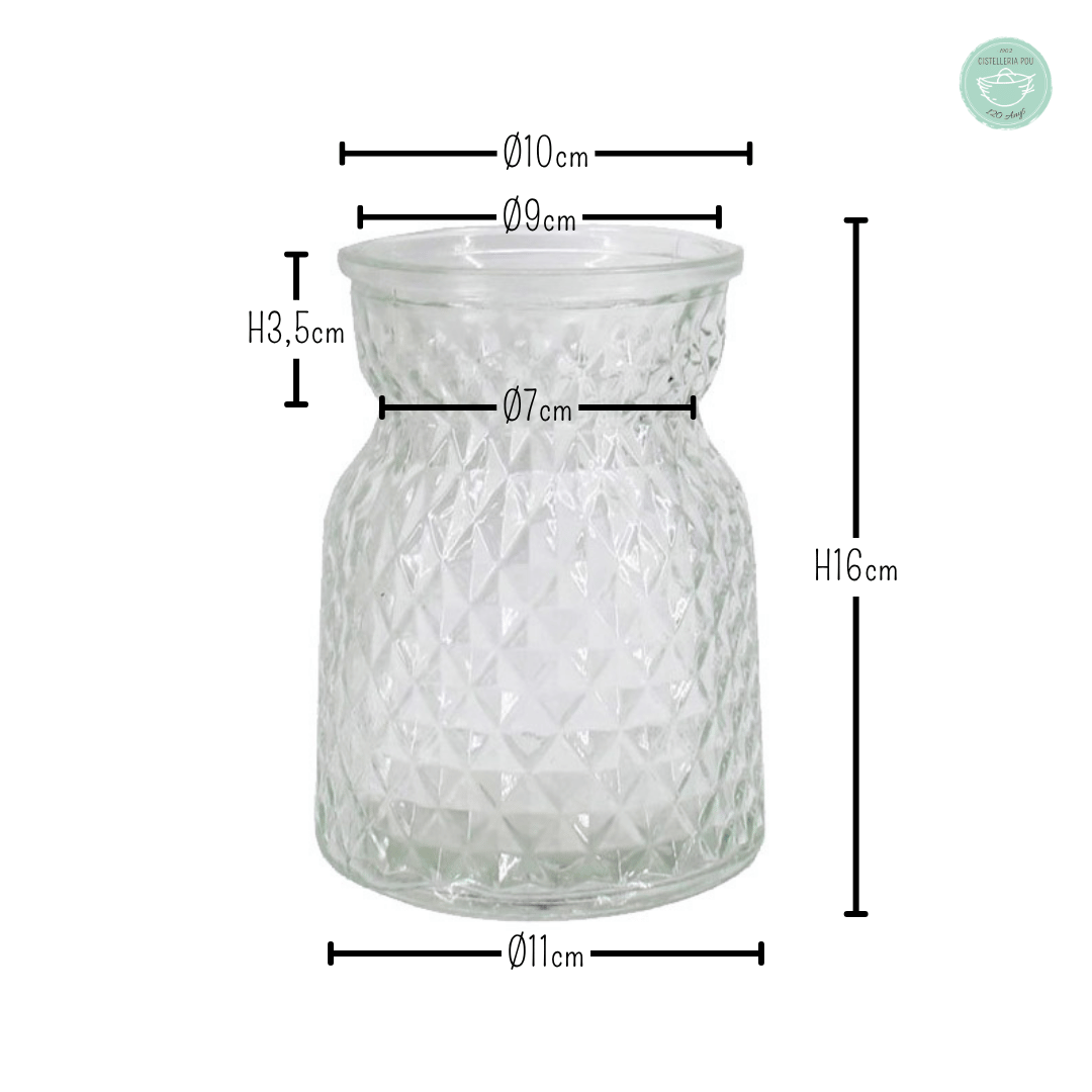 GERRO VIDRE BUDAPEST  Ø 10 - 11 x H 16cm.