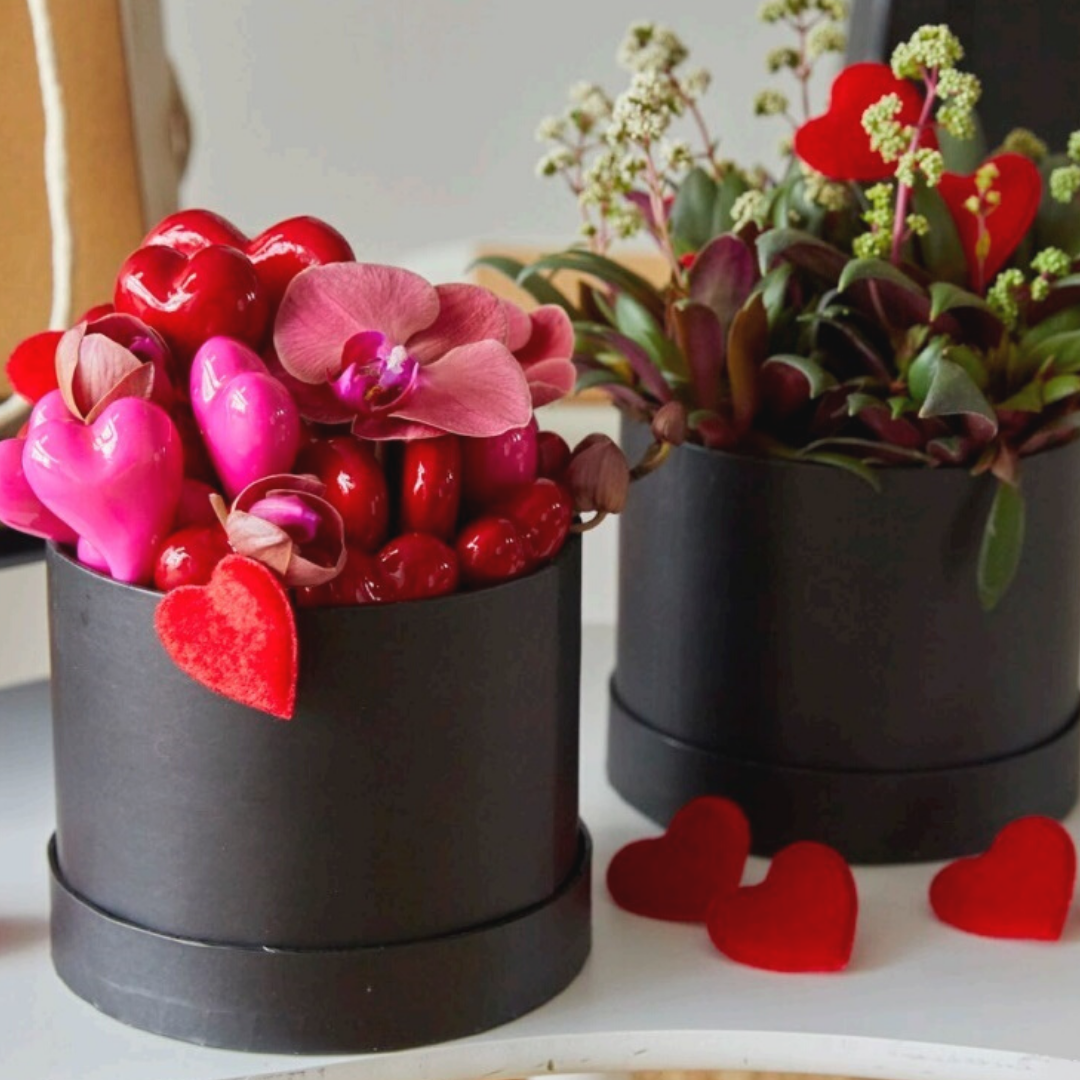 Caixa Barret amb Tapa per flors