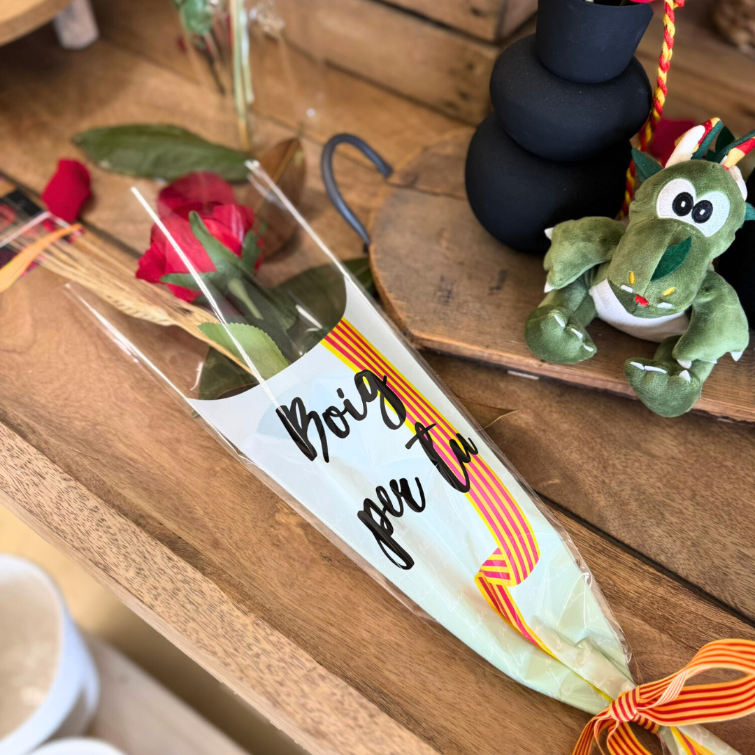 Proveedor de bolsa para la rosa de Sant Jordi.