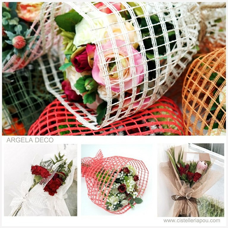 Envoltorios de fibras Naturales ARGELA DECO - Floristería, Decoración con flores, Proveedor envoltorios para flores y plantas